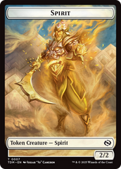 Spirit (0006) // Spirit (0007) Double-Sided Token [Tarkir: Dragonstorm Tokens] | Jack's On Queen