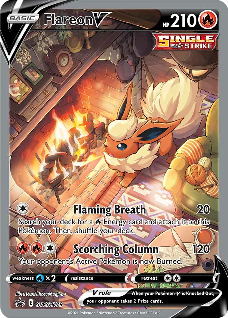 Flareon V (SWSH179) [Sword & Shield: Black Star Promos] | Jack's On Queen
