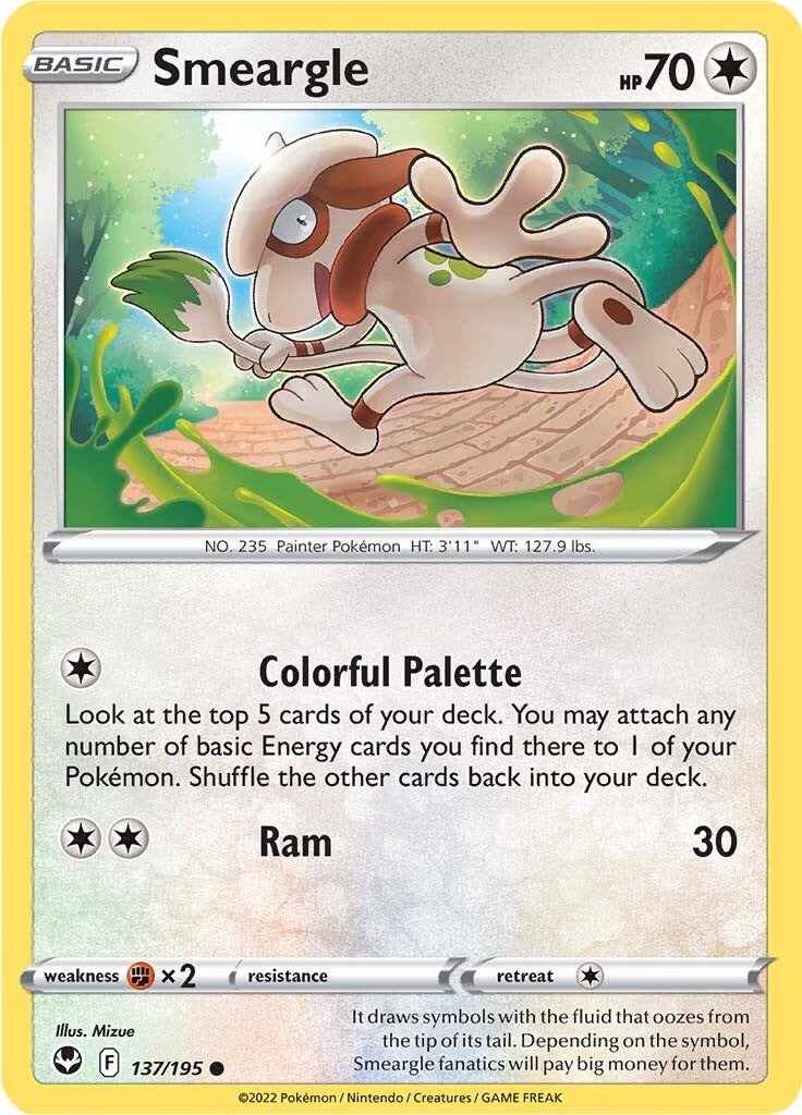 Smeargle (137/195) [Sword & Shield: Silver Tempest] | Jack's On Queen