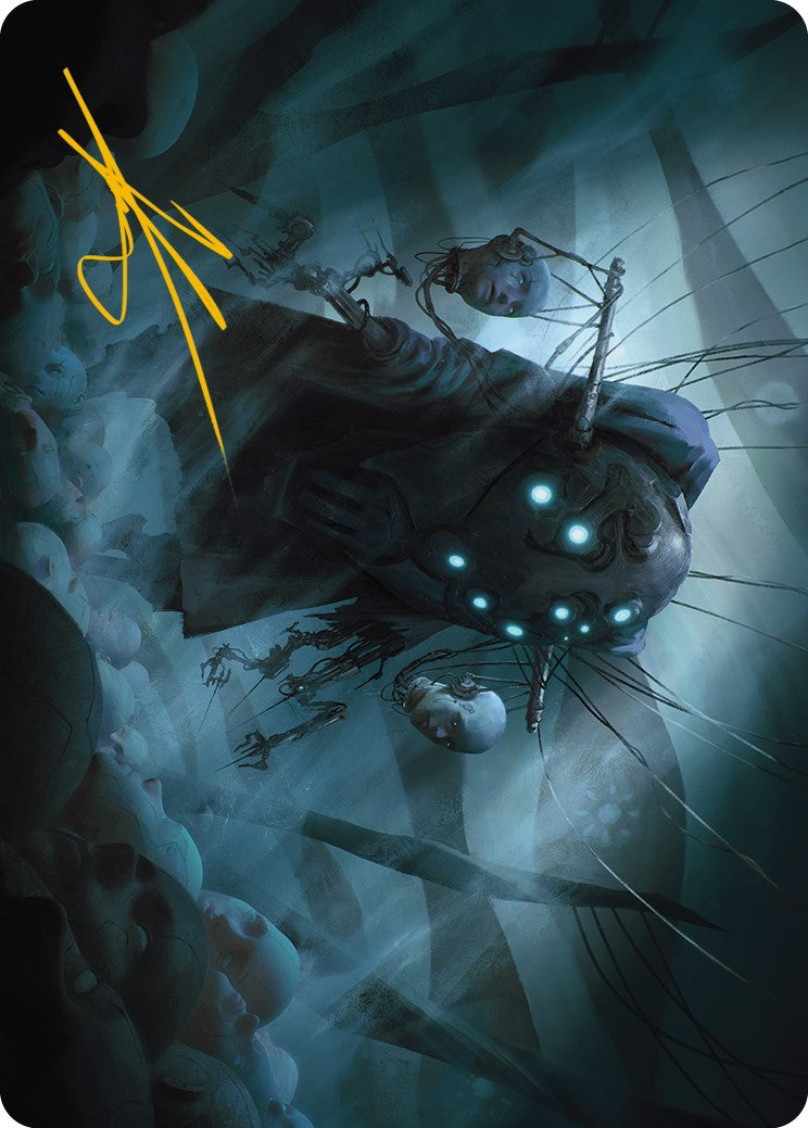 Meldweb Curator Art Card (Gold-Stamped Signature) [Phyrexia: All Will Be One Art Series] | Jack's On Queen