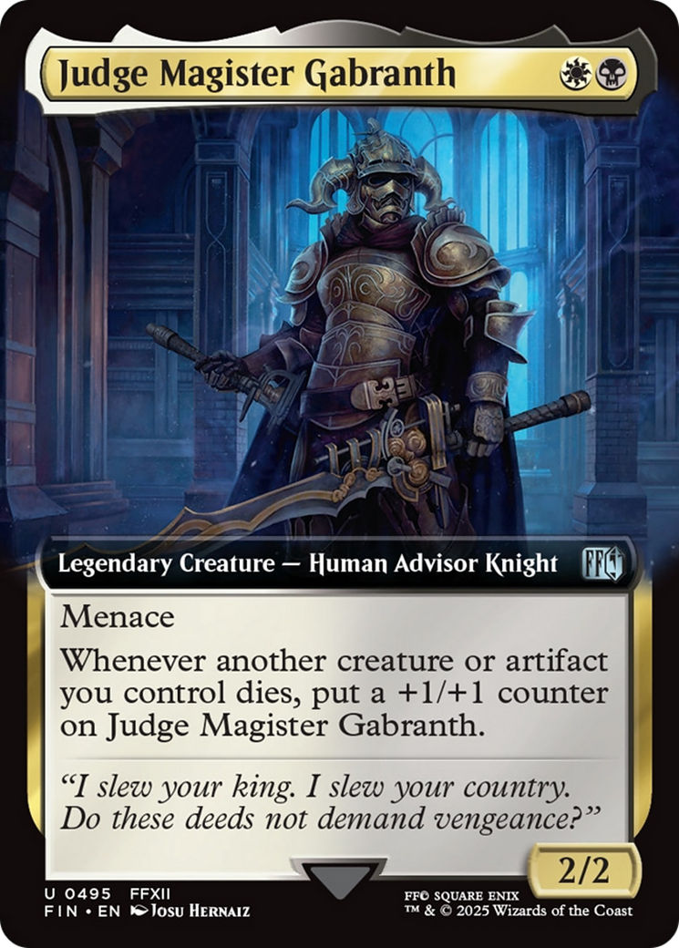 Judge Magister Gabranth (Extended Art) [FINAL FANTASY] | Jack's On Queen