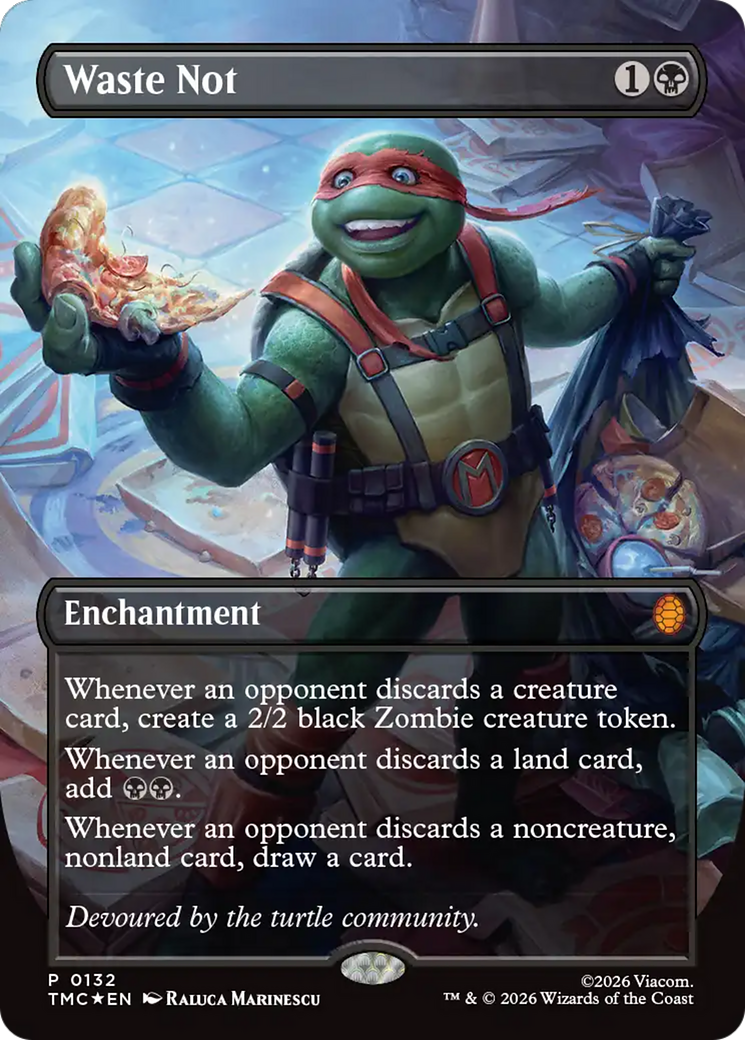 Waste Not (Borderless) [Teenage Mutant Ninja Turtles Promos] | Jack's On Queen
