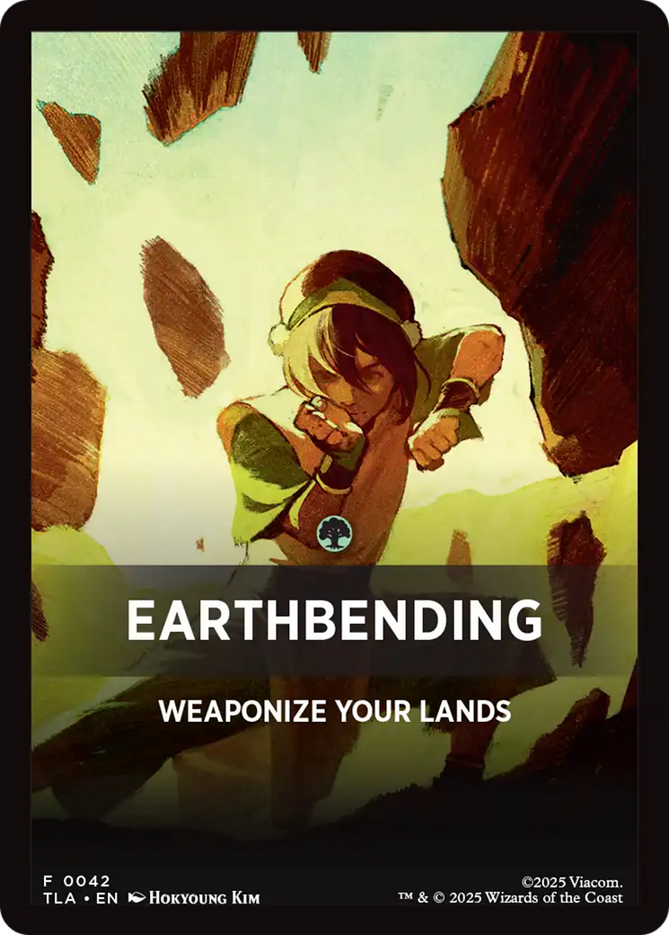 Earthbending Theme Card (0042) [Avatar: The Last Airbender Tokens] | Jack's On Queen