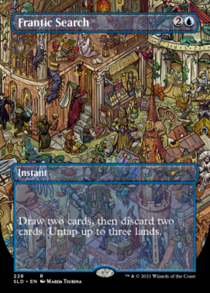 Frantic Search (Borderless) [Secret Lair Drop Series] | Jack's On Queen
