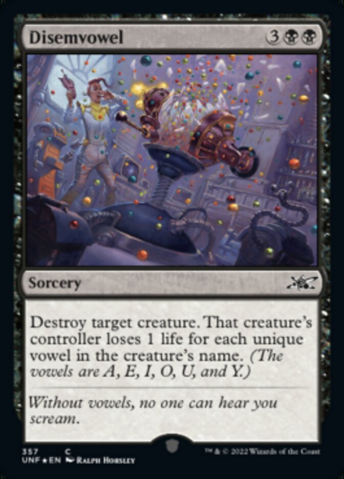 Disemvowel (Galaxy Foil) [Unfinity] | Jack's On Queen