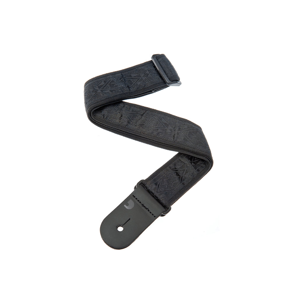 D'Addario 50B01 50 MM STRAP-NP BLACK SATIN | Jack's On Queen