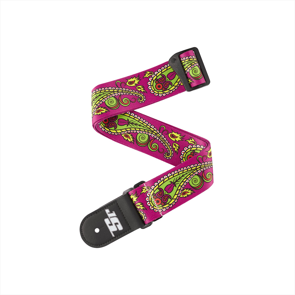 D'Addario 50JS14 50MM JS STRAP, PAISLEY PURPLE | Jack's On Queen