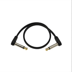 D'Addario FLAT PATCH CABLES Matching Right-Angle, 1 ft. PW-FPRR-01 | Jack's On Queen