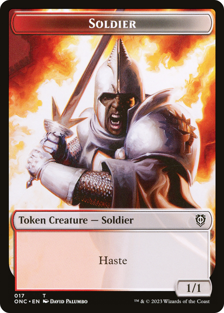 Copy // Soldier Double-Sided Token (Surge Foil) [Marvel Super Heroes Commander Tokens] | Jack's On Queen