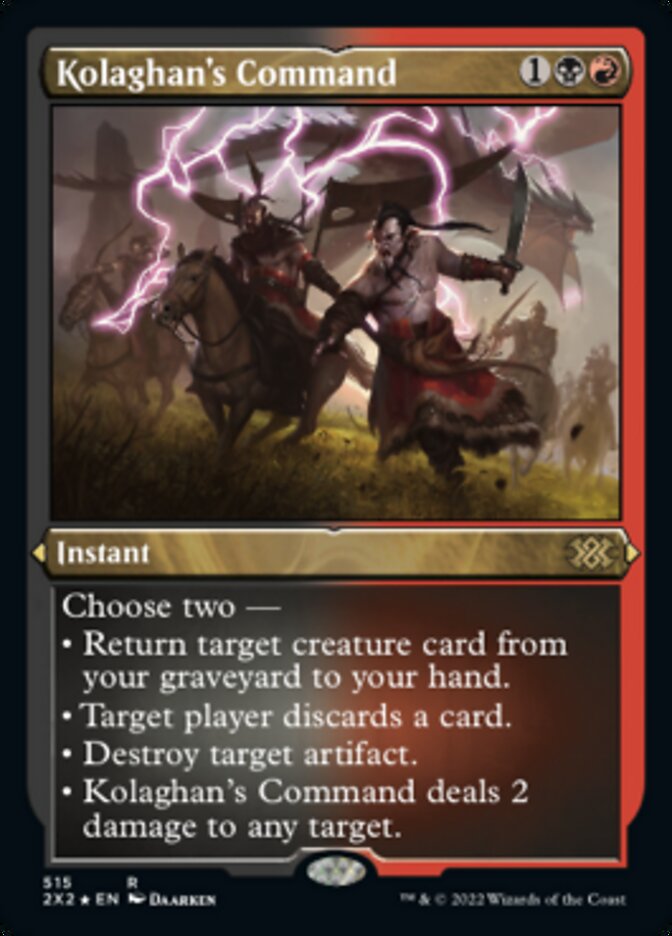 Kolaghan's Command (Foil Etched) [Double Masters 2022] | Jack's On Queen