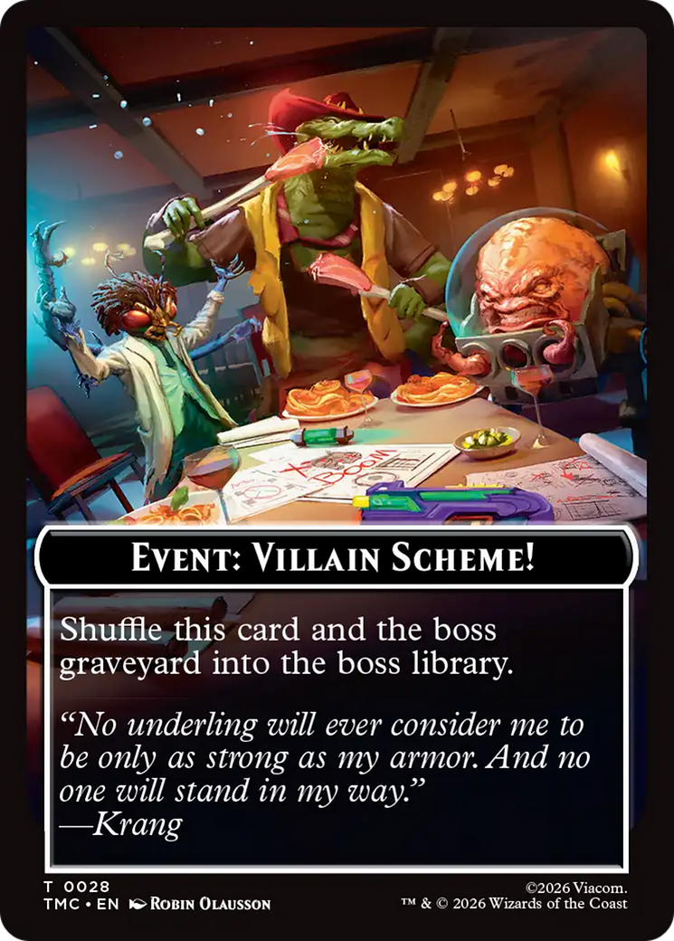 Event: Villain Scheme! [Teenage Mutant Ninja Turtles Commander Tokens] | Jack's On Queen