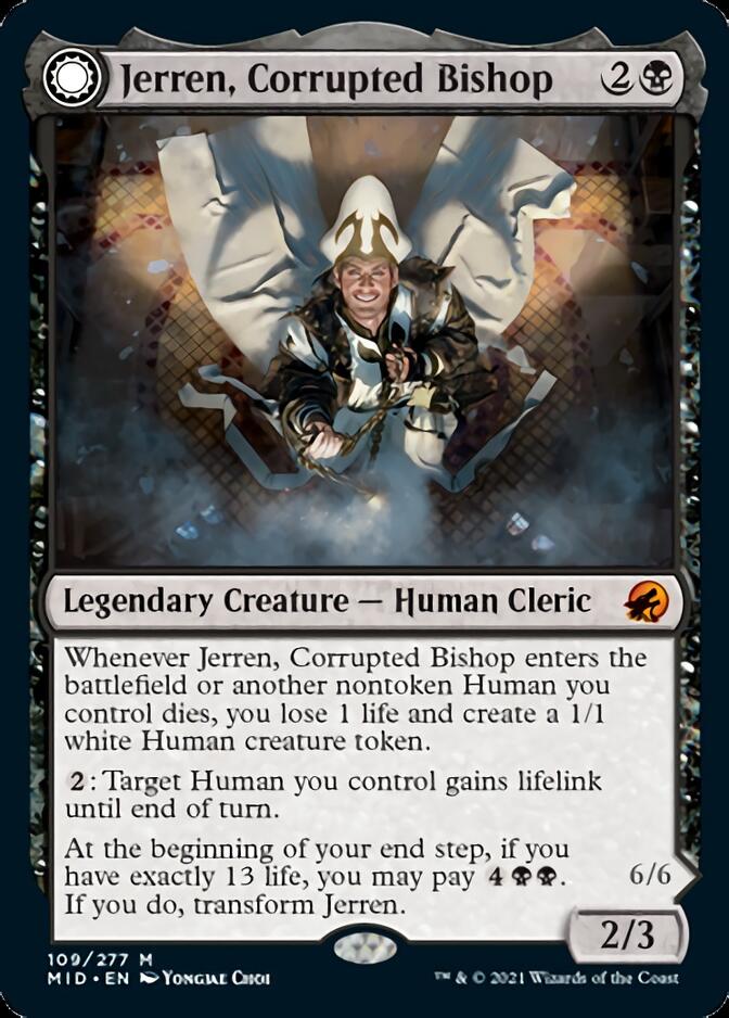 Jerren, Corrupted Bishop // Ormendahl, the Corrupted [Innistrad: Midnight Hunt] | Jack's On Queen