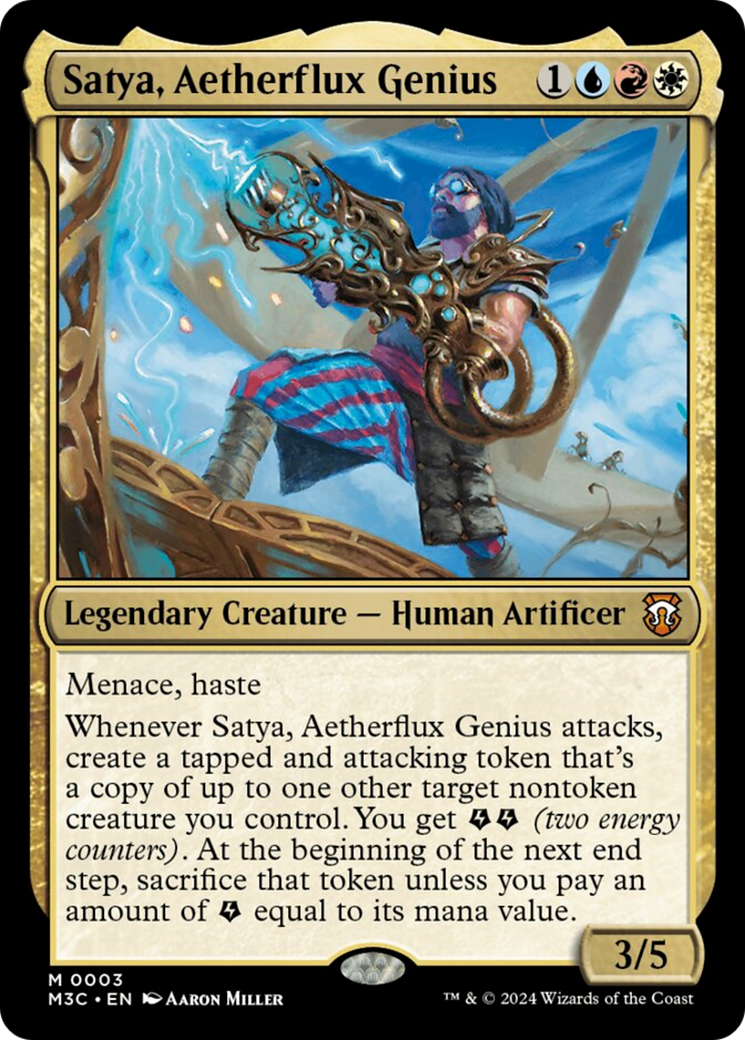 Satya, Aetherflux Genius [Modern Horizons 3 Commander] | Jack's On Queen