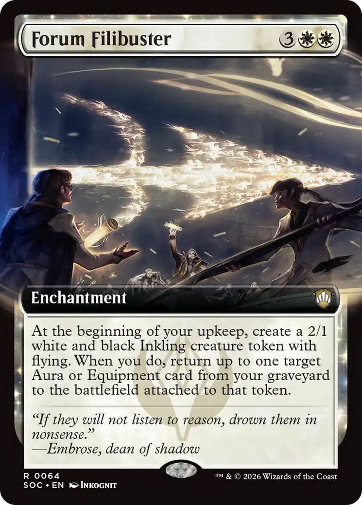 Forum Filibuster (Extended Art) [Secrets of Strixhaven Commander] | Jack's On Queen