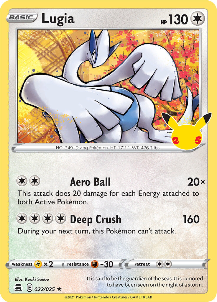 Lugia (022/025) [Celebrations: 25th Anniversary] | Jack's On Queen