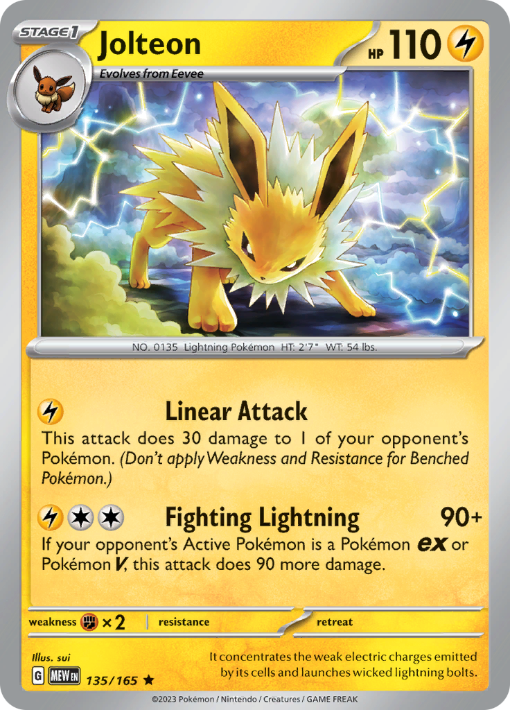 Jolteon (135/165) [Scarlet & Violet: 151] | Jack's On Queen