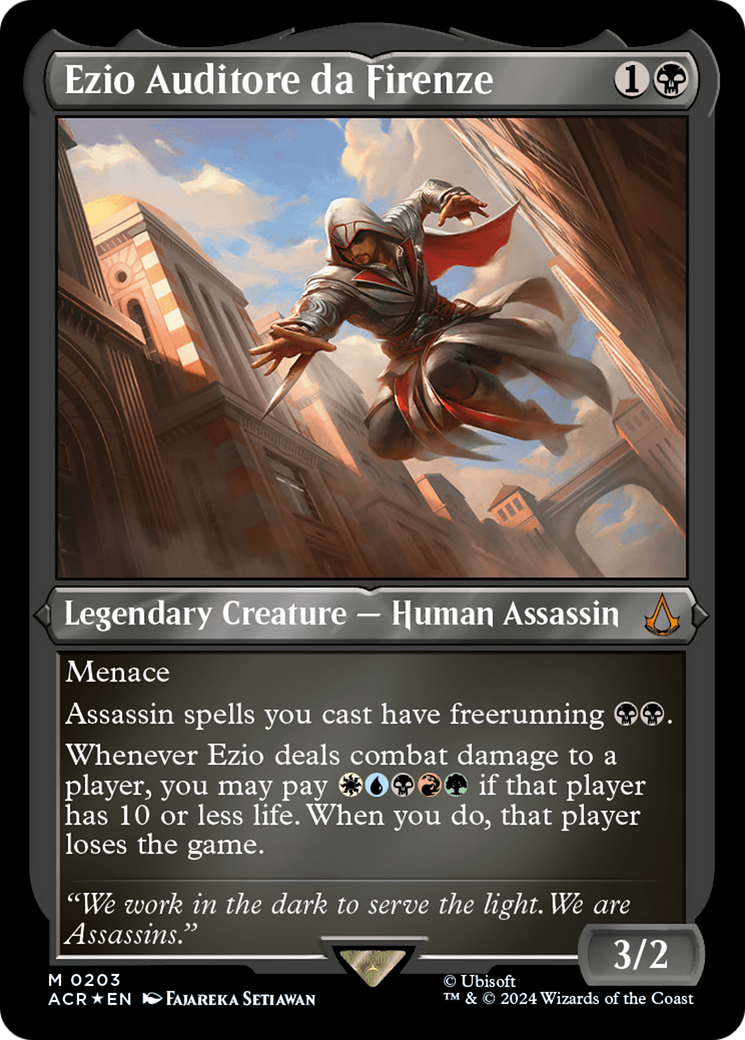 Ezio Auditore da Firenze (Foil Etched) [Assassin's Creed] | Jack's On Queen