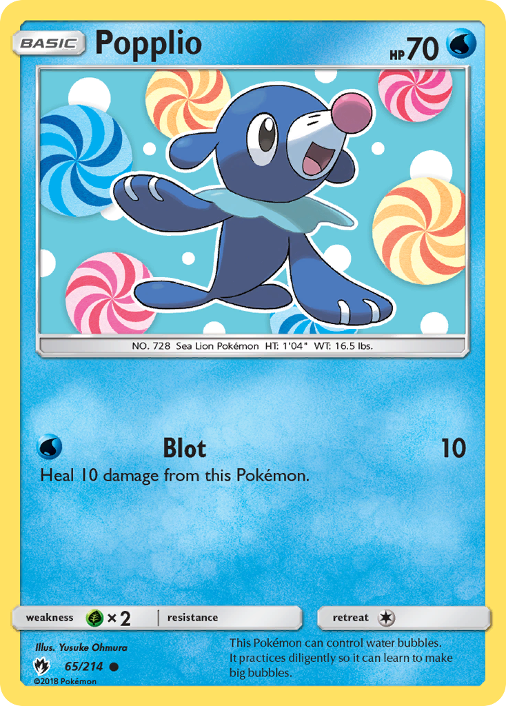 Popplio (65/214) [Sun & Moon: Lost Thunder] | Jack's On Queen