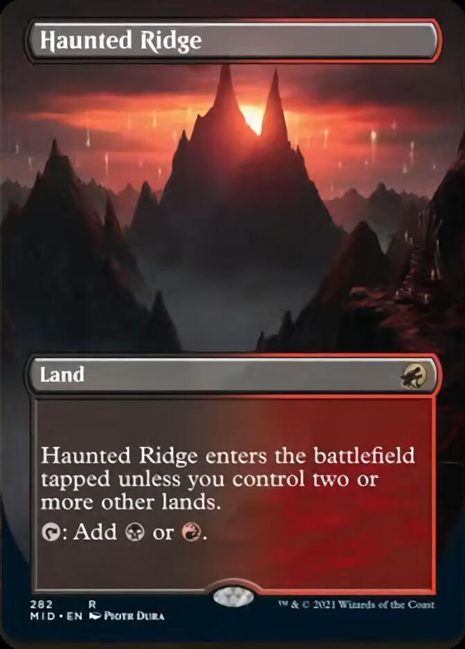 Haunted Ridge (Borderless Alternate Art) [Innistrad: Midnight Hunt] | Jack's On Queen