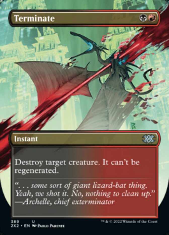 Terminate (Borderless Alternate Art) [Double Masters 2022] | Jack's On Queen