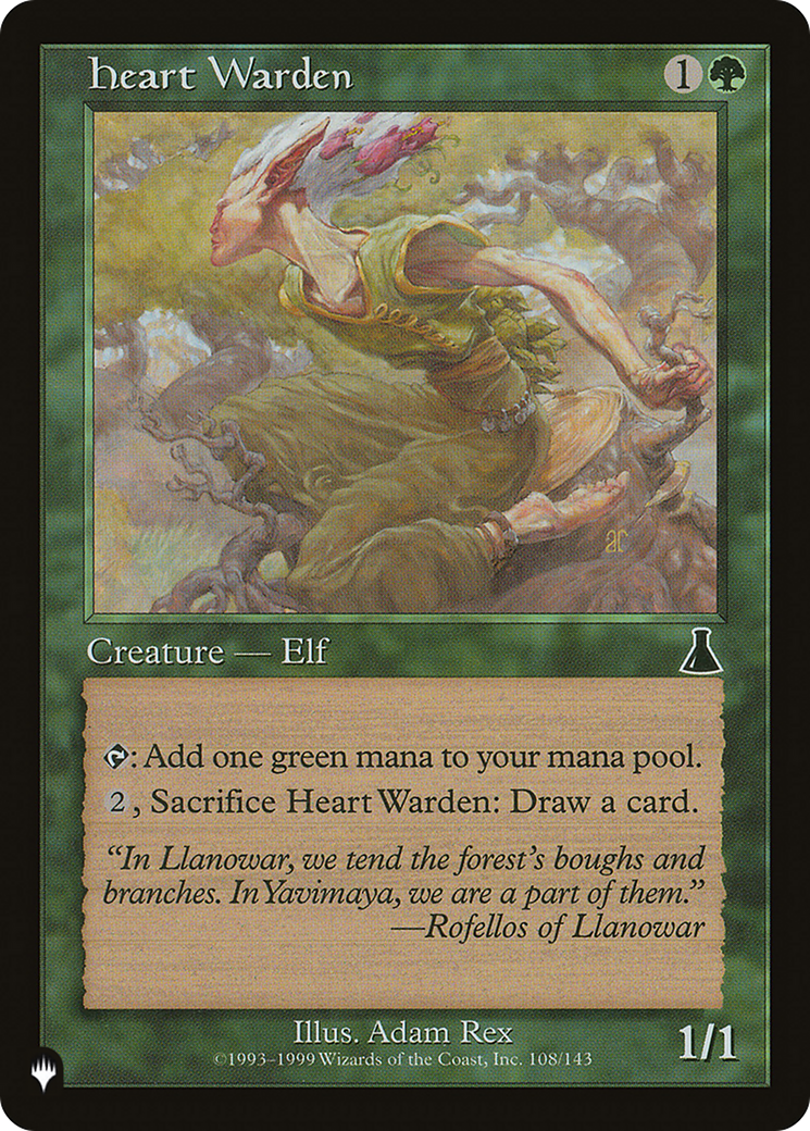 Heart Warden [The List Reprints] | Jack's On Queen