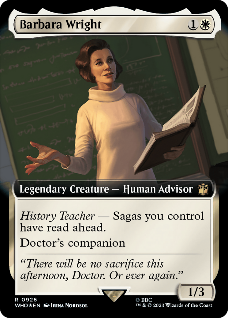 Barbara Wright (Extended Art) (Surge Foil) [Doctor Who] | Jack's On Queen