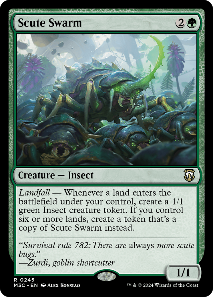 Scute Swarm (Ripple Foil) [Modern Horizons 3 Commander] | Jack's On Queen