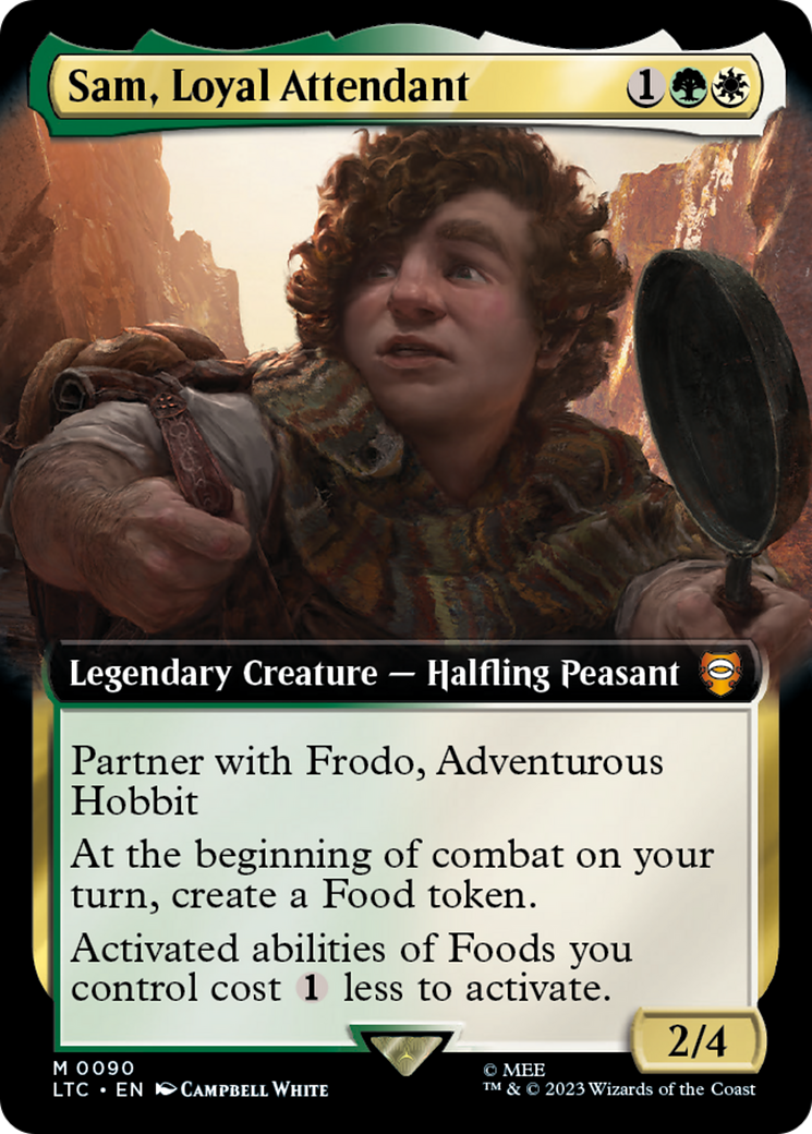 Sam, Loyal Attendant (Extended Art) [The Lord of the Rings: Tales of Middle-Earth Commander] | Jack's On Queen