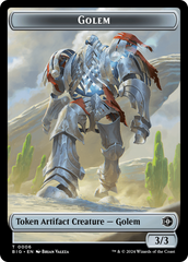 Golem // Plot Double-Sided Token [Outlaws of Thunder Junction: The Big Score Tokens] | Jack's On Queen