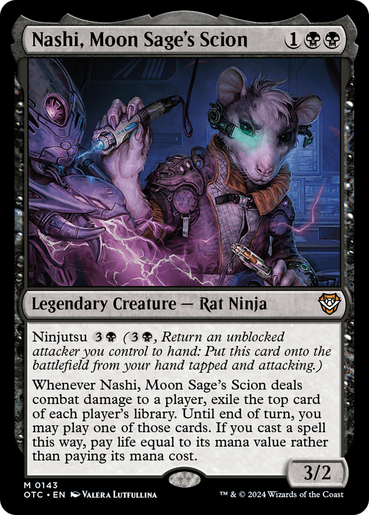 Nashi, Moon Sage's Scion [Outlaws of Thunder Junction Commander] | Jack's On Queen
