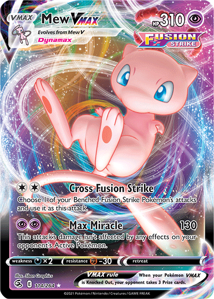 Mew VMAX (114/264) [Sword & Shield: Fusion Strike] | Jack's On Queen