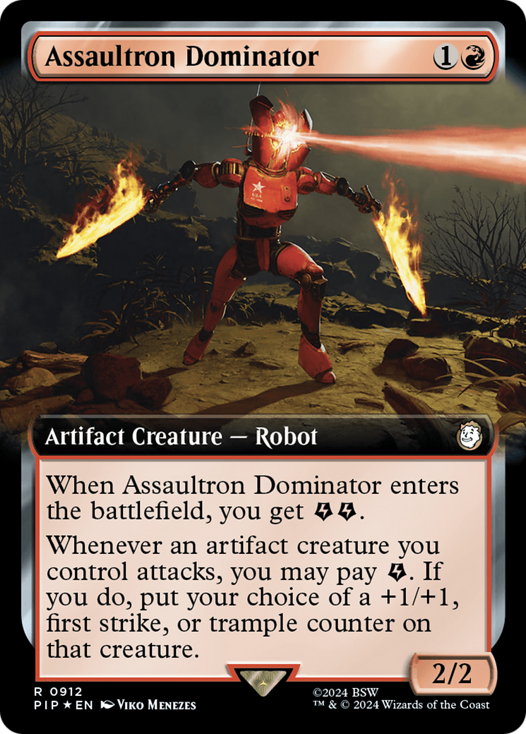 Assaultron Dominator (Extended Art) (Surge Foil) [Fallout] | Jack's On Queen