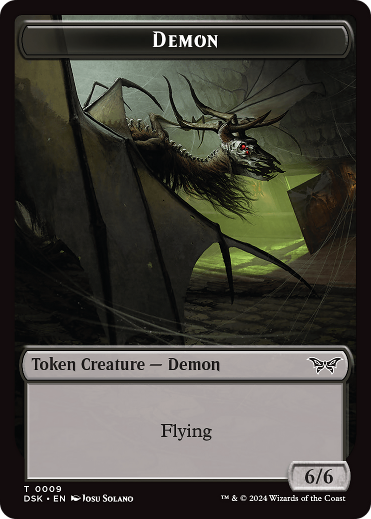 Demon Token [Duskmourn: House of Horror Tokens] | Jack's On Queen