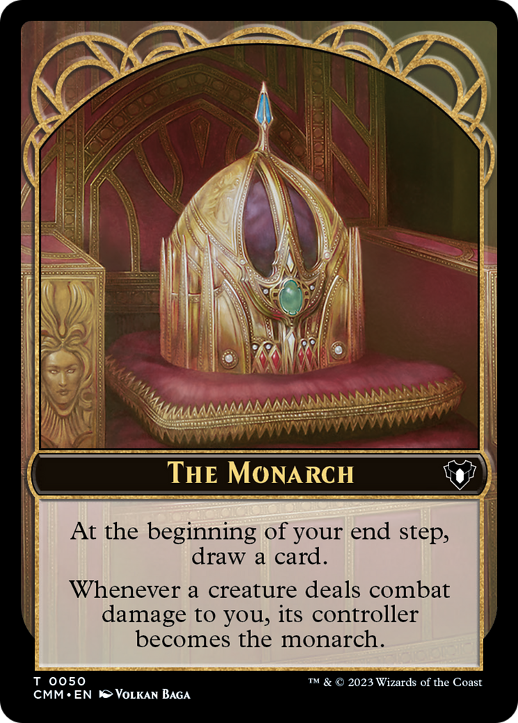 The Monarch // Dwarf Berserker Double-Sided Token [Commander Masters Tokens] | Jack's On Queen