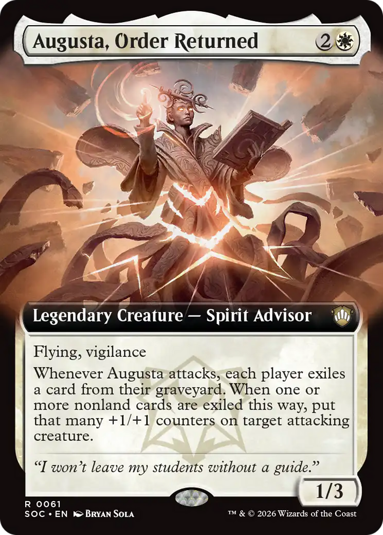 Augusta, Order Returned (Extended Art) [Secrets of Strixhaven Commander] | Jack's On Queen