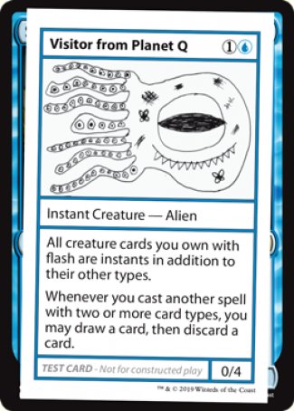 Visitor from Planet Q (2021 Edition) [Mystery Booster Playtest Cards] | Jack's On Queen