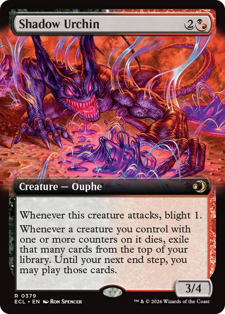 Shadow Urchin (Extended Art) [Lorwyn Eclipsed] | Jack's On Queen