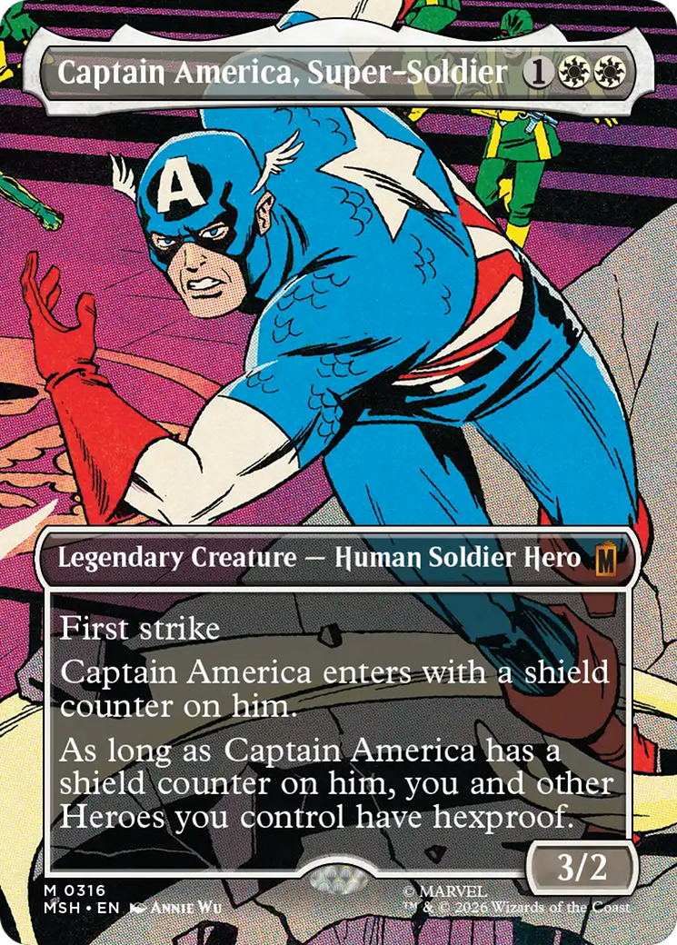 Captain America, Super-Soldier (Borderless) (0316) [Marvel Super Heroes] | Jack's On Queen
