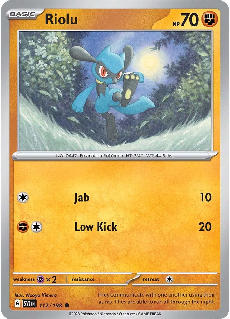 Riolu (112/198) [Scarlet & Violet: Base Set] | Jack's On Queen