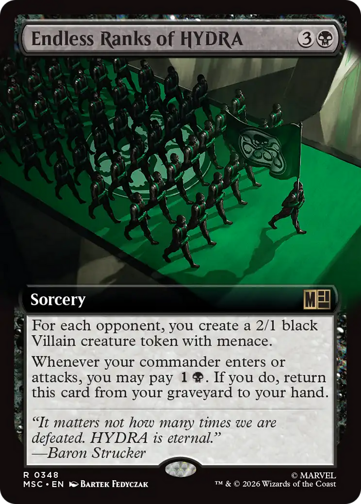 Endless Ranks of HYDRA (Extended Art) [Marvel Super Heroes Commander] | Jack's On Queen