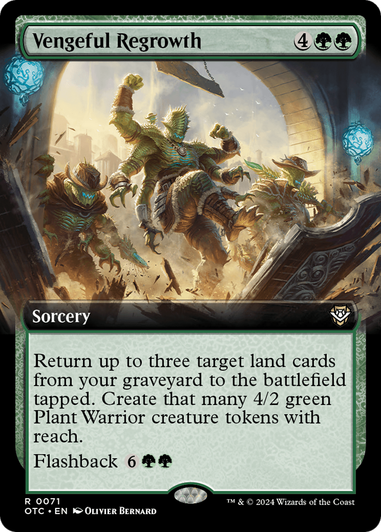 Vengeful Regrowth (Extended Art) [Outlaws of Thunder Junction Commander] | Jack's On Queen