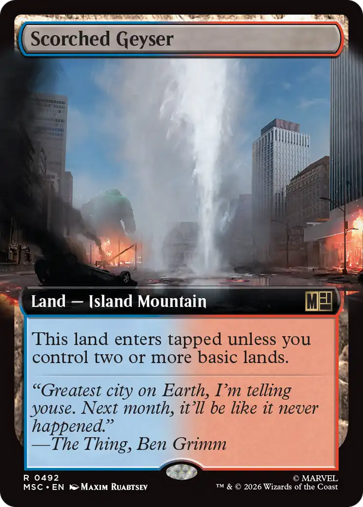 Scorched Geyser (Extended Art) [Marvel Super Heroes Commander] | Jack's On Queen