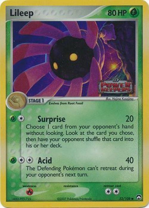 Lileep (52/108) (Stamped) [EX: Power Keepers] | Jack's On Queen