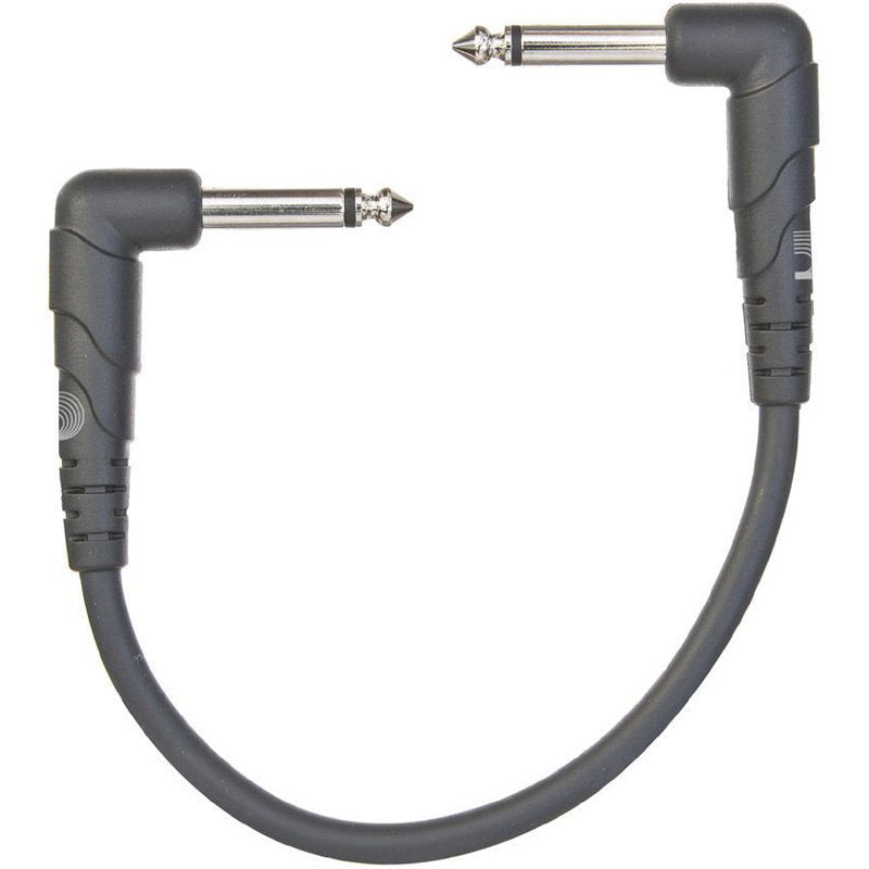 D'Addario Classic Series Patch Cable - Angle, 6" | Jack's On Queen