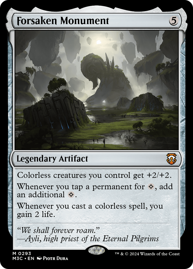 Forsaken Monument (Ripple Foil) [Modern Horizons 3 Commander] | Jack's On Queen