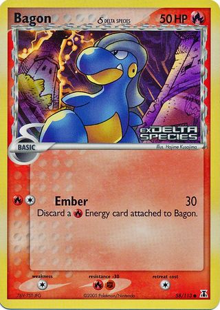 Bagon (58/113) (Delta Species) (Stamped) [EX: Delta Species] | Jack's On Queen