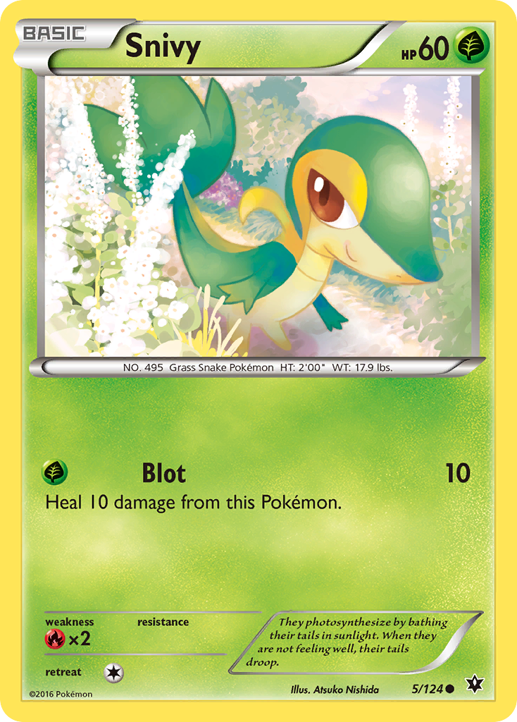 Snivy (5/124) [XY: Fates Collide] | Jack's On Queen