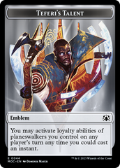 Phyrexian Myr // Teferi's Talent Emblem Double-Sided Token [March of the Machine Tokens] | Jack's On Queen