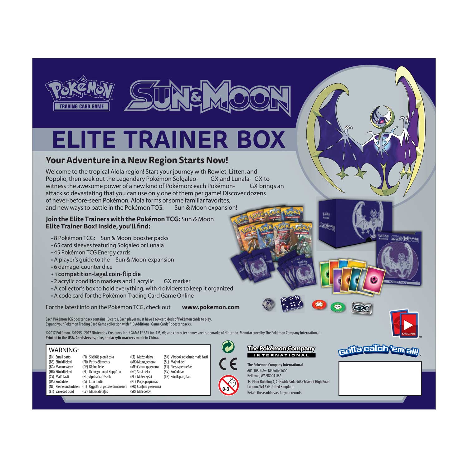 Sun & Moon - Elite Trainer Box (Lunala) | Jack's On Queen