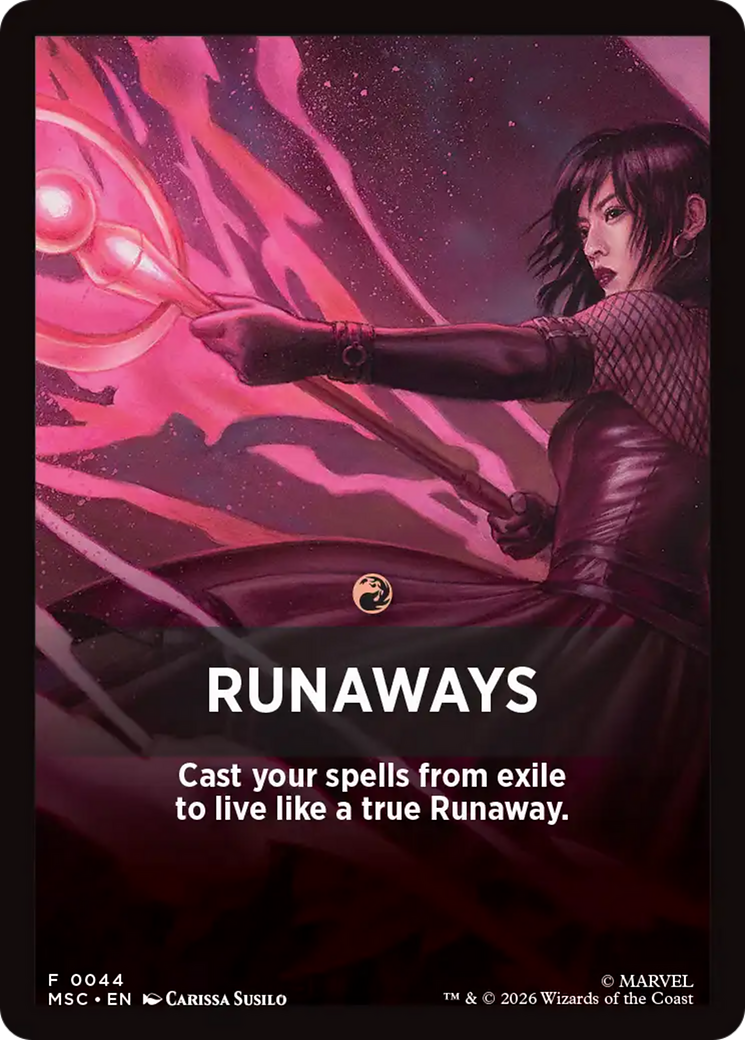 Runaways Theme Card [Marvel Super Heroes Commander] | Jack's On Queen